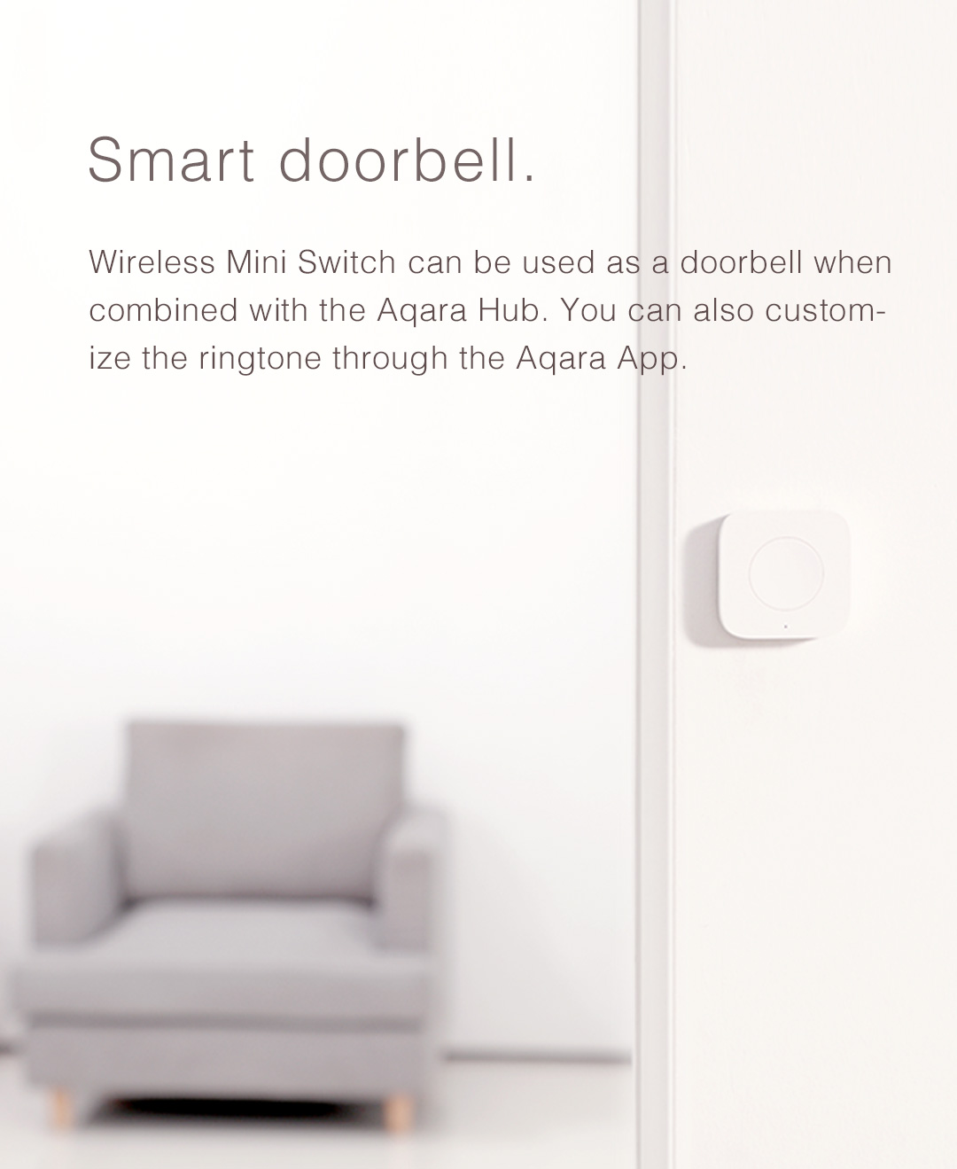 wireless remote switch can serve as a doorbell with Aqara hub