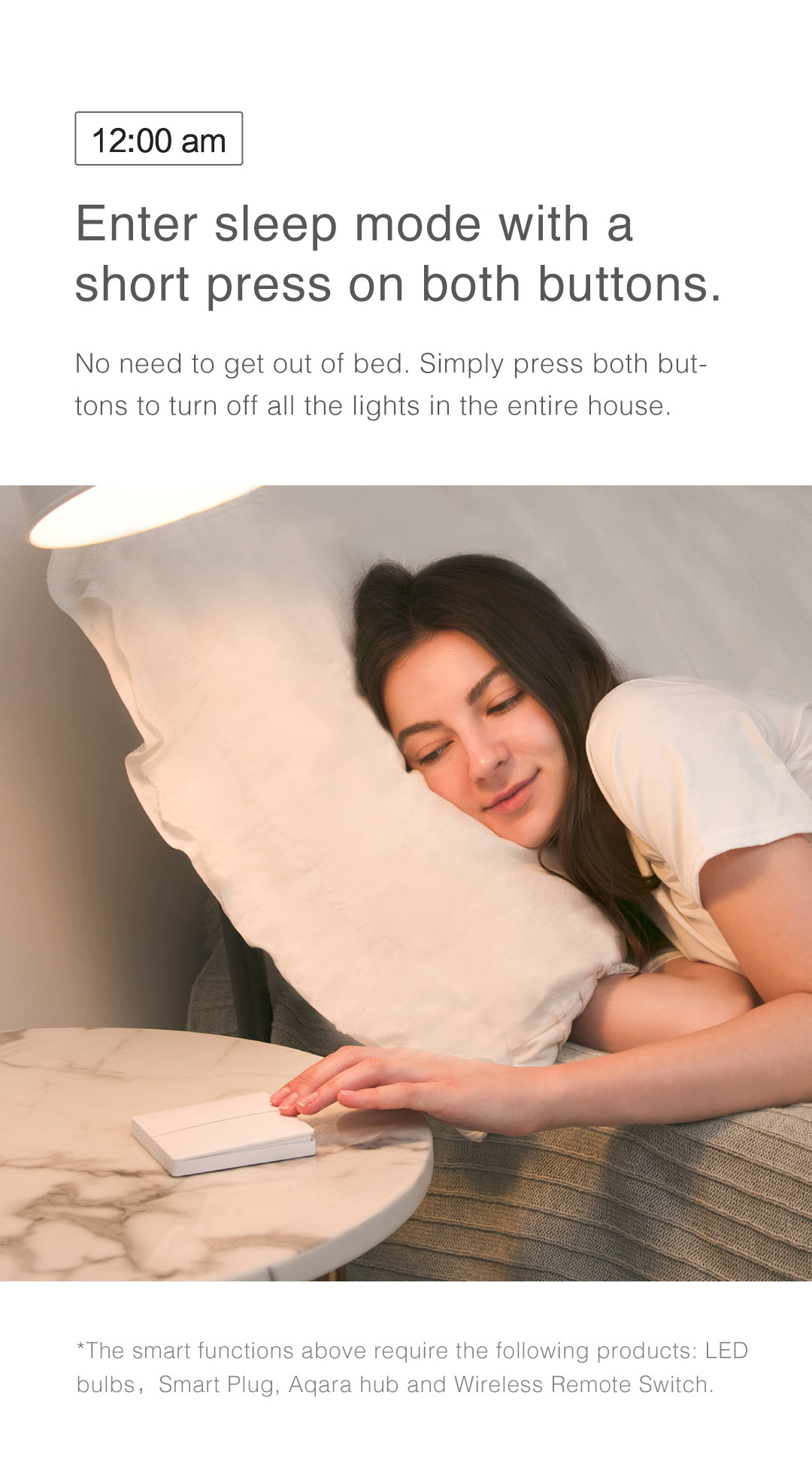 Enter Sleep Mode with a wireless lamp switch