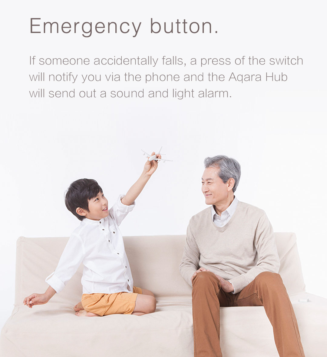 Aqara smart wireless switch can serve as a emergency button with aqara smart alarm siren